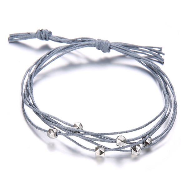 4-piece 'Forester' Rope Weave Beaded Bracelet Set - Picture 4 of 7